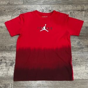 Air Jordan Dip-Dye T-Shirt Red Kids Size Large 12-13 yrs